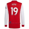 Virallinen Fanipaita Pitkähihainen Arsenal Nicolas Pepe 19 Kotipelipaita 2021-22 - Miesten